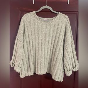 Pink Lily Chunky Cropped Sweater